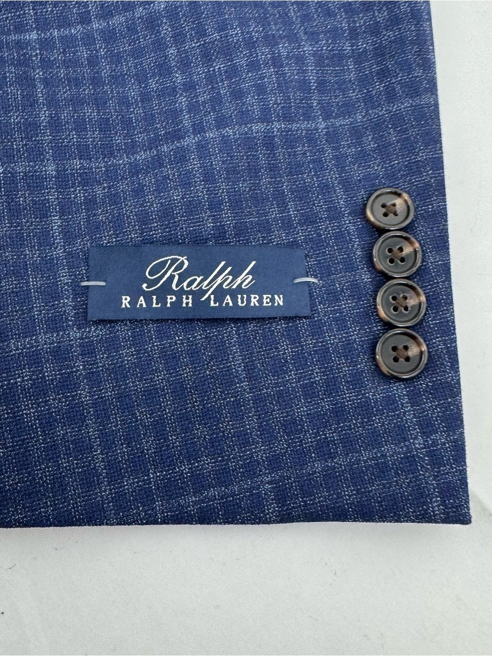 NWT RALPH by RALPH LAUREN Sport Coat Men’s 40 L Navy Wool Plaid - Picture 5 of 13